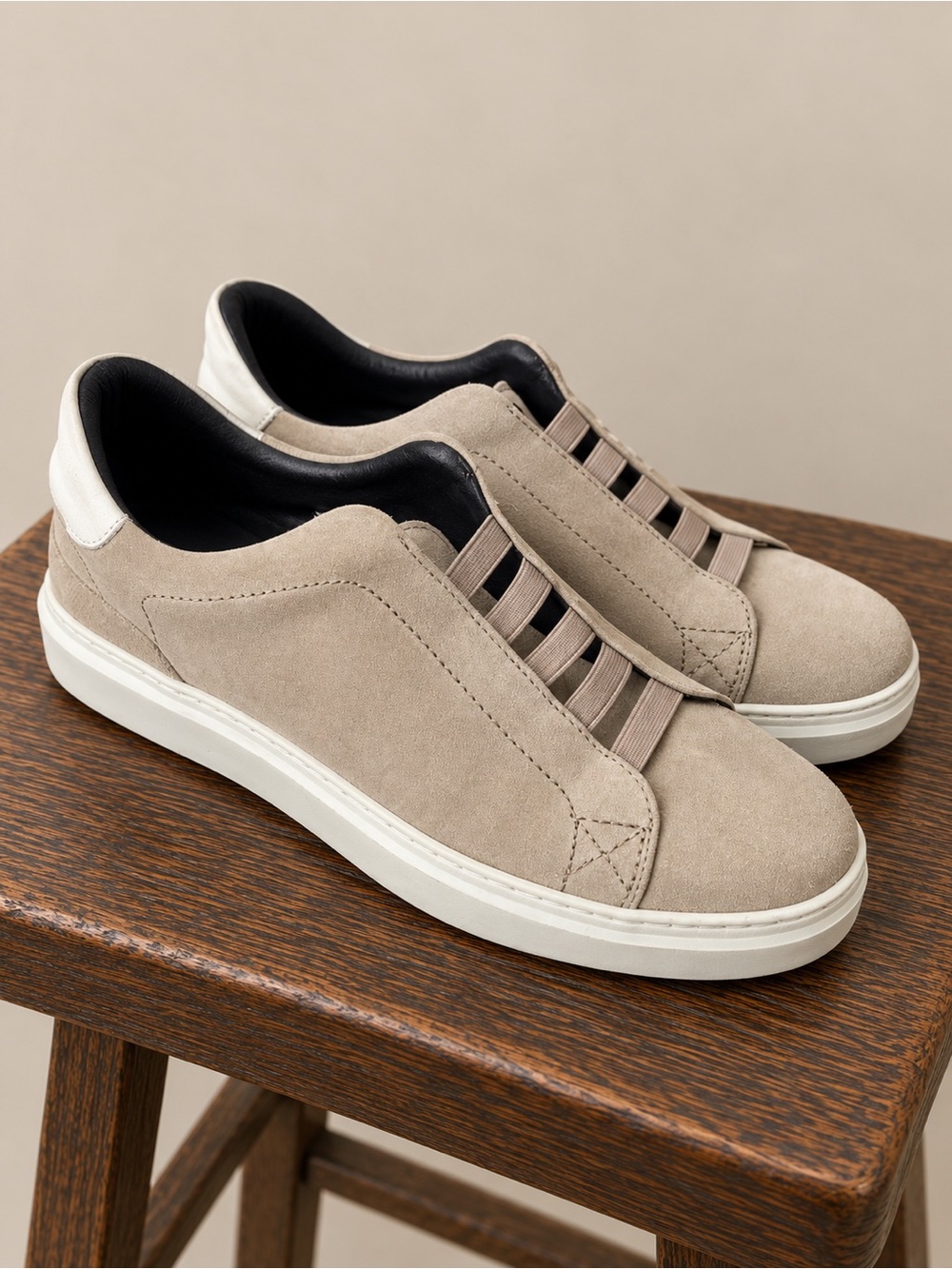 M by Bruno Magli | Salvador Suede Leather Slip On Sneaker Casual Contemporary